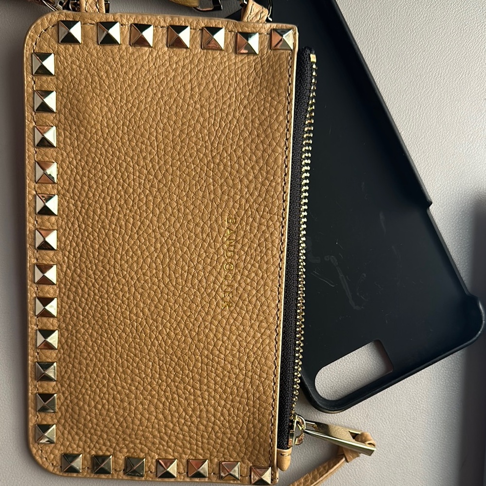 Bandolier Tan Leather Wallet Phone Case